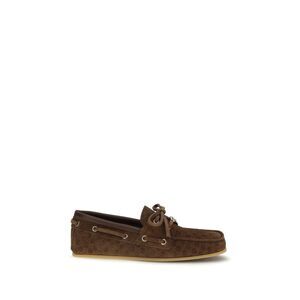 Gucci Women Suede Boat Loafers